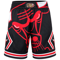 Mitchell & Ness NBA Chicago Bulls Big Face Mens Black Shorts