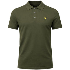 Lyle & Scott Plain Mens Olive Polo Shirt