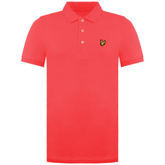 Lyle & Scott Plain Mens Pink Polo Shirt