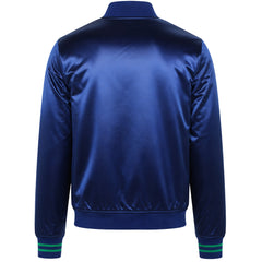 Mitchell & Ness NBA Dallas Mavericks Special Script Mens Navy Satin Jacket
