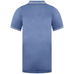 One True Saxon Dexon Mens Blue Polo Shirt