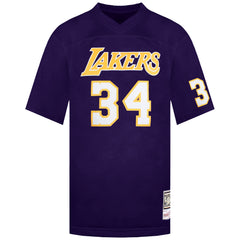 Mitchell & Ness NBA Los Angeles Lakers 34 O'Neal Mens Audible Jersey