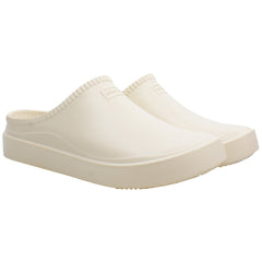 Hunter In/Out Bloom Algae Unisex White Clogs