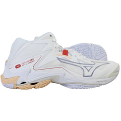 Mizuno Wave Lightning Z8 Mid Womens White Volleyball Shoes