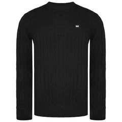 Weekend Offender Logo Mens Platinum Black Sweater