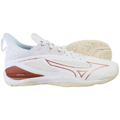 Mizuno Wave Mirage 4 Womens White Handball Shoes