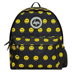 Hype Smile Face Kids Black Backpack