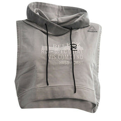 Reebok Combat Glory Womens Grey Cropped Hoodie