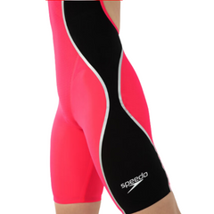 Speedo Fastkin LZR Pure Intent Openback Kneeskin Womens Red Swimwear
