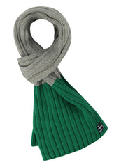 Timberland Childrens Kids Striped Grey/Green Scarf