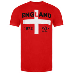 Umbro England 1872 Mens Red T-Shirt