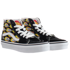 Vans Flame Logo Repeat SK8-Hi Kids Black Plimsolls
