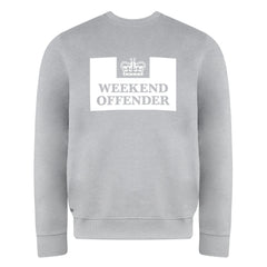 Weekend Offender Logo Mens Grey Sweater