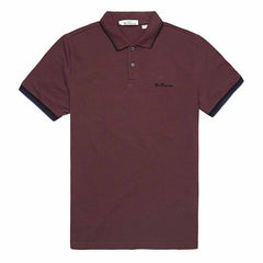 Ben Sherman Logo Mens Burgundy Polo Shirt
