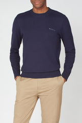 Ben Sherman Logo Mens Navy Sweater