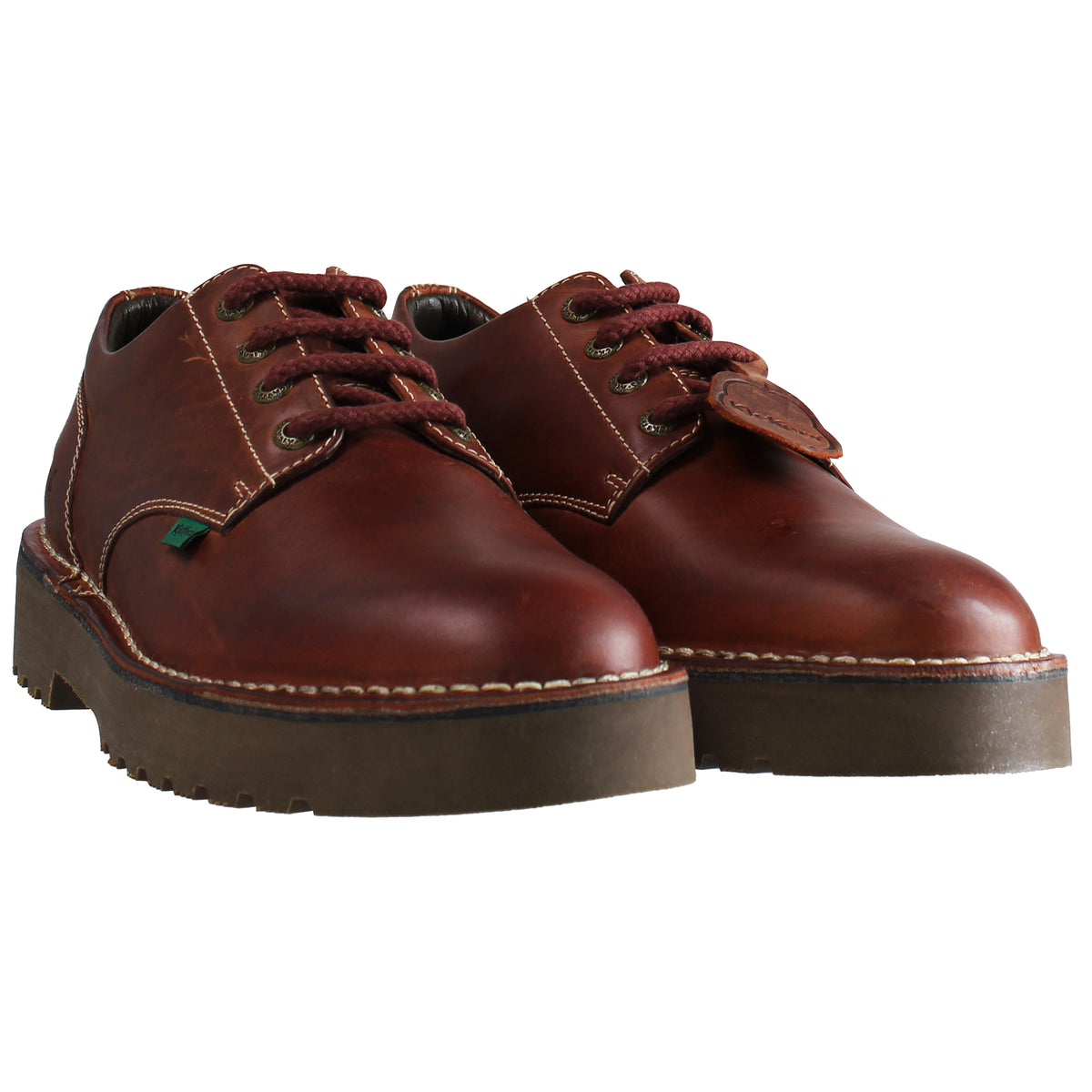 Kickers Daltrey Derby Mens Burgundy Shoes Sport It First