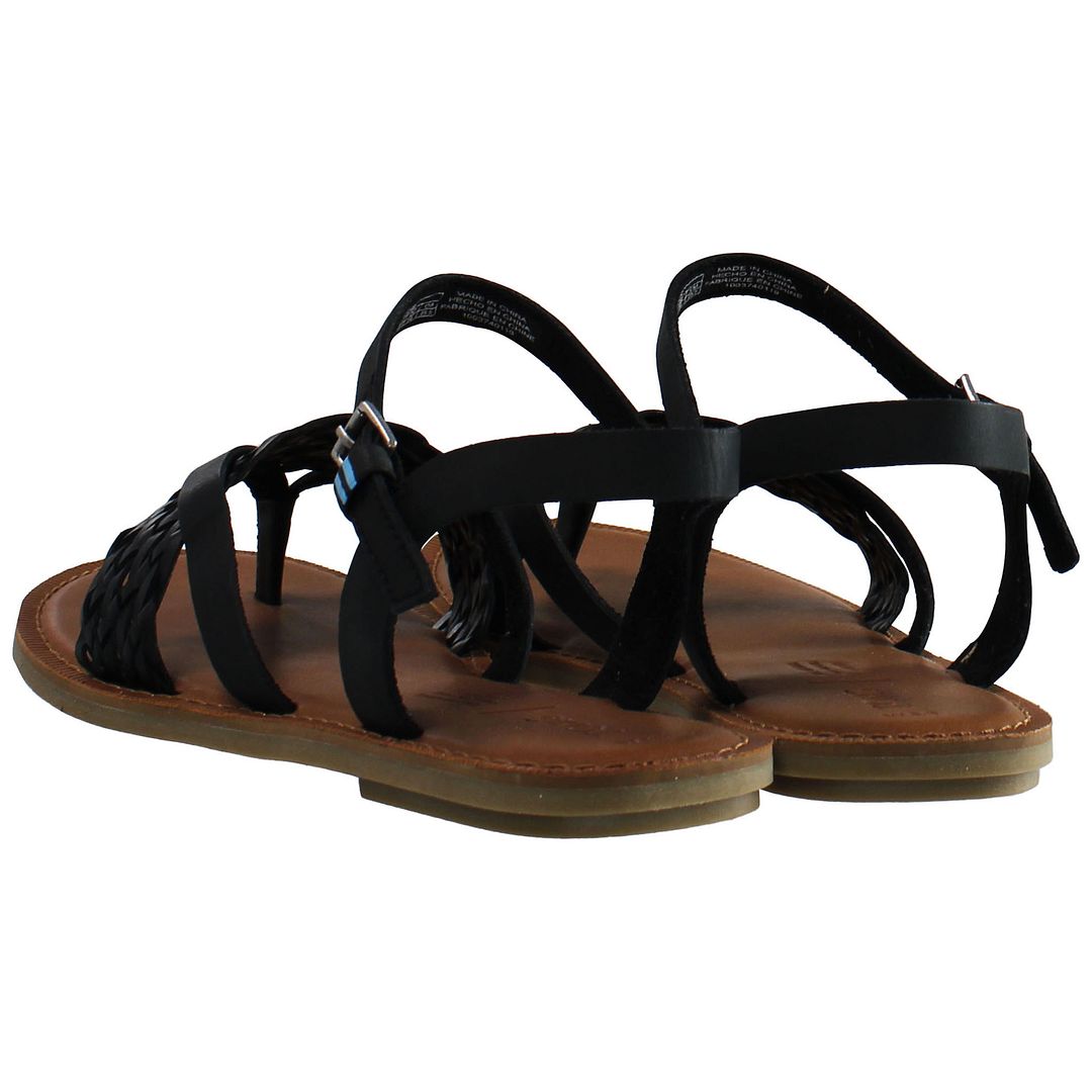 Black canvas and outlet denim women's sicily sandals