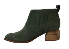 Toms Leilani Womens Green Heeled Boots