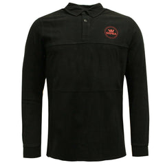 Supra Logo Mens Black Polo Shirt