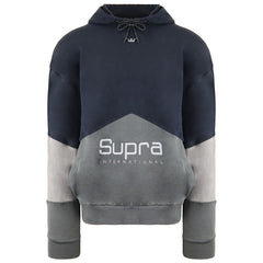 Supra Logo Mens Navy Hoodie