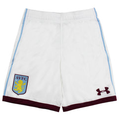 Under Armour Aston Villa FC Kids White Football Shorts