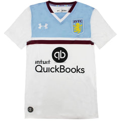 Under Armour Aston Villa FC Kids White Football Top