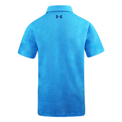 Under Armour Threadborne Kids Blue Polo Shirt