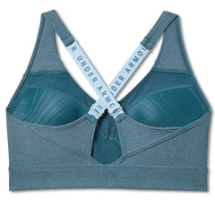 Under Armour Vanish Mid Heathered Womens Blue Sports Bra