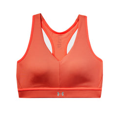 Under Armour Qulaifier Womens Orange Sports Bra