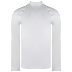Under Armour ColdGear Infrared Fitted Mens White Golf Mock Baselayer