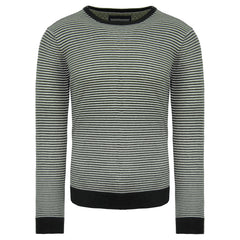 Scotch & Soda Striped Cashmere Mens Black/White Sweater