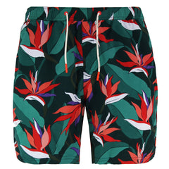 Scotch & Soda Tropical Mens Floral Green Swim Shorts