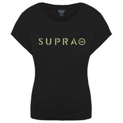 Supra Logo Womens Black T-Shirt