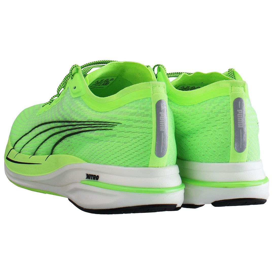 Puma Deviate Nitro Mens Green Running Shoes Sport It First