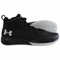 Under Armour GS Lockdown 4-BLK Kids Black Basketball Shoes