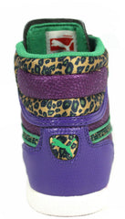 Puma First Round Kynya Junior Kids Textile Hi Top Trainers 352967 02 B30B