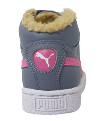 Puma Mid L Kids Grey Trainers