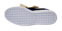 Puma Basket Heart Denim Womens Beige Trainers