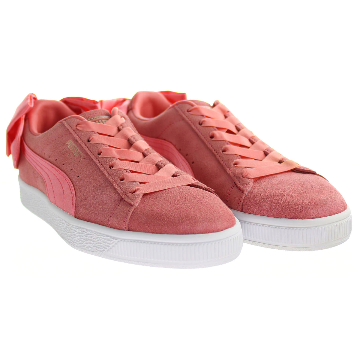 Pink puma sneakers with bow online