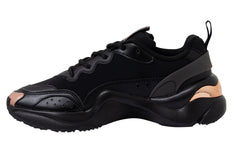 Puma RS Rise Neoprene Womens Black Running Shoes