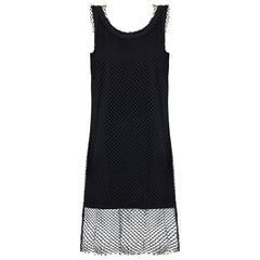 Armani Exchange Netted Womens Black Dress