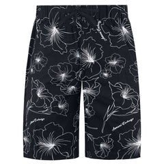 Armani Exchange Tropical Flower Mens Black Shorts
