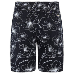 Armani Exchange Tropical Flower Mens Black Shorts