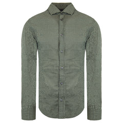 Emporio Armani Custom Fit Mens Green Shirt