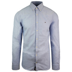 Tommy Hilfiger Engineered Oxford Long Sleeve Blue Mens Shirt