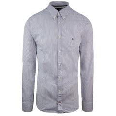 Tommy Hilfiger Regular Fit Fresh Stripe Blue Mens Shirt