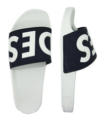 Slydes Deflect Mens White/Navy Sliders