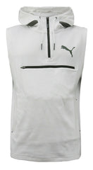 Puma Evo SL Sleeveless Mens Hoodie Jumper Activewear White 574519 05 A58D