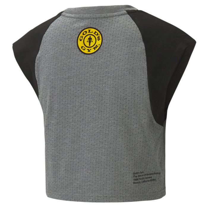 Puma x Gold's Gym Logo Cropped Top Womens Sport It First