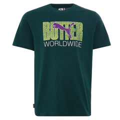 Puma x Butter Goods Mens Teal T-Shirt